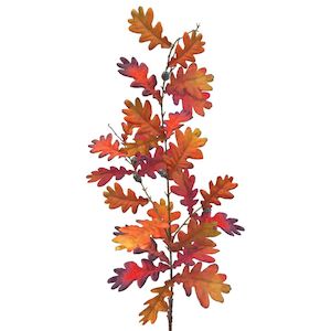 Sale Faux Flowers Foliage: Tall Autumn Oak - Chestnut