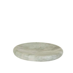 Decors: Rufus Indra Large Shallow Bowl - Green Onyx Marble