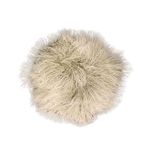 Rugs Animal Hides: Tibetan Lamb Seat Pads - Oatmeal