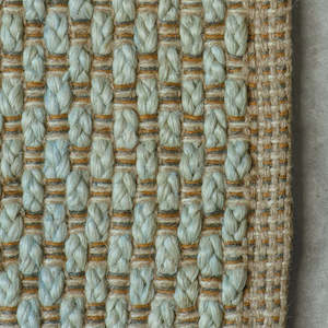 Rugs Animal Hides: Tappeto Door Mat: Pale Ocean - 60x90