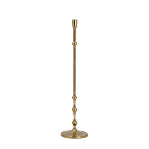 Home Living: Taper Candle Holder: Gold - Tall