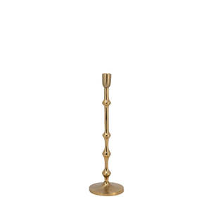 Candle Holders Hurricanes: Taper Candle Holder: Gold - Short