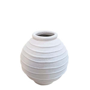 Kitchen Dining: Tuscan Urn in Santorini White - Medium