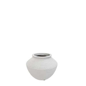 Athena Urn in Santorini White - Medium
