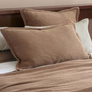 Bed Bath: Sottobosco Pink Clay Pillowcase in Pair