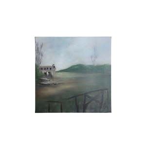 Otago Stone Cottage on Stretched Canvas