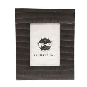 Picture Frames: Zurich Photo Frame in Bronze Finish - 5x7"