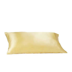 Bed Bath: Mulberry Silk Pillowcase - Cornsilk