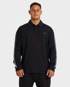Mens Sale Shirts: Mens Pu-Tawhiro Polo Long Sleeve Shirt