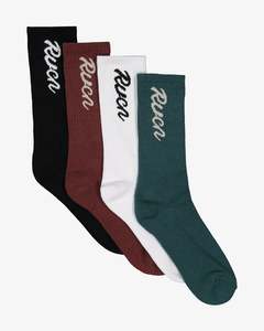 Mens Sale Socks: Mens RVCA Seasonal Crew Socks