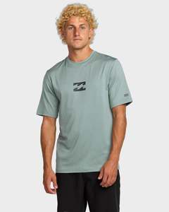 Mens Sale Rashvests: Mens All Day Wave Short Sleeve Rash Vest