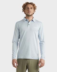 Mens Sale Rashvests: Mens Baitball Polo Long Sleeve Surf Shirt