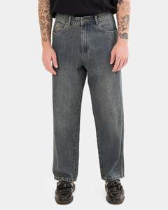 Mens Sale Jeans: Mens Heavy Heart Big Lounger Denim Jeans