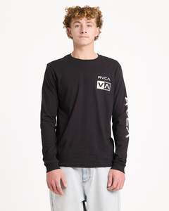 Mens Long Sleeve T Shirts: Mens Big RVCA Glitch Long Sleeve T-Shirt