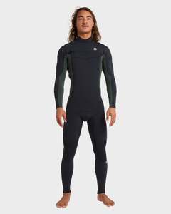 Mens 3/2Mm Absolute Natural Chest Zip Wetsuit