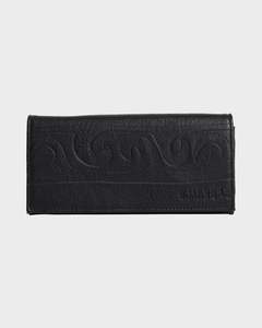 Womens Wallets Purses: Womens Wave Watch Leather Wallet