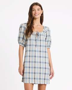 Womens Summer Dresses: Womens Dyland Check Mini Dress