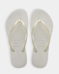 Womens Thongs: Womens Slim Metalic Thongs