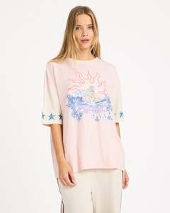 Womens Tops: Womens Tropics Co Ringer T-Shirt