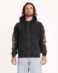 Mens Die By The Stone Zip Up Hoodie