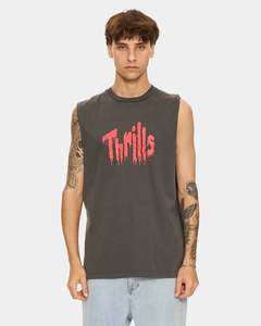 Mens Sale Singlets: Mens One Bitten Twice Shy Muscle