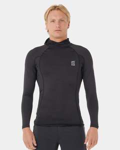 Mens Sale Swimwear: Mens Search UPF Performance Hood Long Sleeve Rash Vest