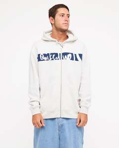 Mens Impaired Panel Zip Through Hoodie
