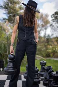 The Midnight Rose: Midnight Rose Linen waistcoat