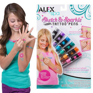 All Toys: Sketch & Sparkle Tattoo Pens Gel Skin Pens