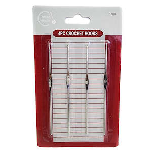 Arts Crafts: 4pcs Crochet Hooks Set - Metal Hooks