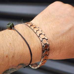 12mm Wide Copper Magnetic Chain Bracelet (50A19B4)