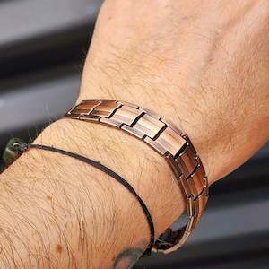 15mm Wide Copper Magnetic Chain Bracelet (50A19B2)