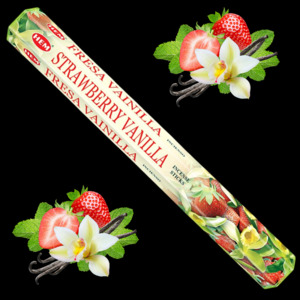 Incense: 20x Strawberry & Vanilla Incense Sticks