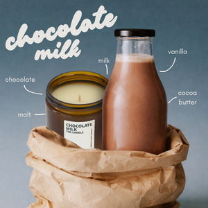 Less Perfume Sample: Chocolate Milk - Soy Candle