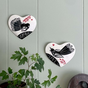 Ceramic Hearts 1: Aroha Hearts - Handmade Ceramic Love Hearts