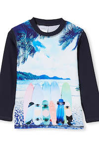 Boy Sale: Milky Summer Rashy - Midnight Blue