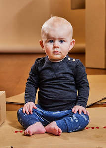 Winter 22: Little Flock of Horrors Asher Pants Denim Marle Stipple