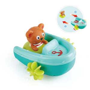 Toys: Hape Tubing Pull-Back Boat
