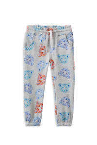 Milky Tiger Fleece Track Pant