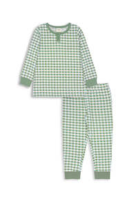 Milky Gingham Henley PJs