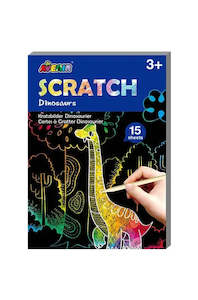 Toys: Small Scratch Book Dinosaurs