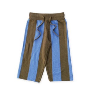 Boys Pants: Grown Stripe Knit Pant - Coffee