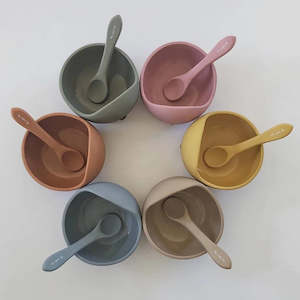 Under 50: My Little Me Suction Bowl & Spoon - Various Colours