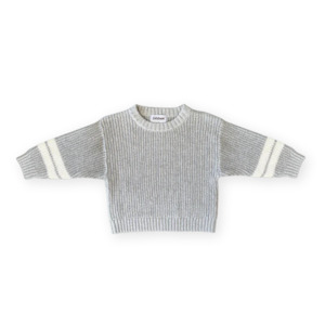 Grown - Chunky Rib Pull Over Stone