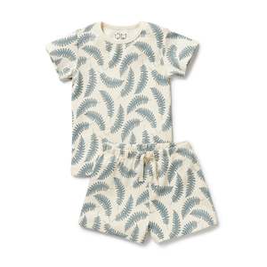 Wilson & Frenchy Organic S/S Pyjamas - Little Fronds