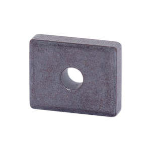 Ferrite Block Magnets: Ferrite Block Magnet - 16mm x 13mm x 4mm | 4mm Hole