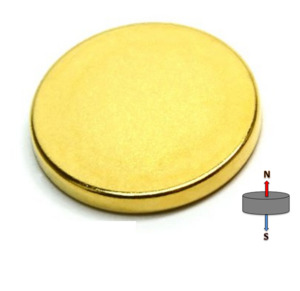 Neodymium Rare Earth Magnets: Neodymium Disc Magnet - 5mm x 1mm | N50 I GOLD
