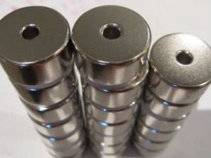 Neodymium Rare Earth Magnets: Neodymium Ring Magnet - (OD)24mm x (ID)5mm x (H)12mm | N45