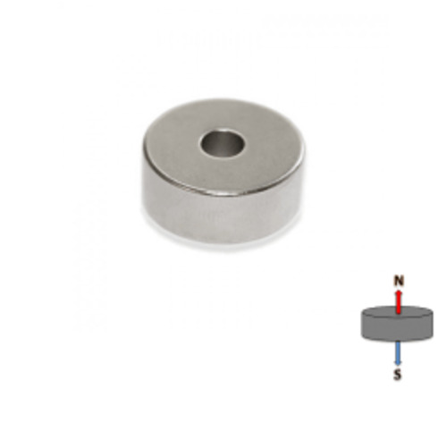 Neodymium Ring Magnet - (OD)13mm x (ID)2mm x (H)5mm | N35