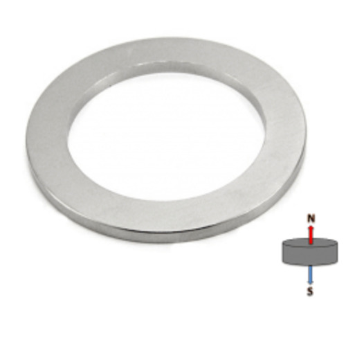 Rare Earth Neodymium Ring Magnets: Neodymium Ring Magnet - (OD)100mm x (ID)70mm x (H)3mm | N35